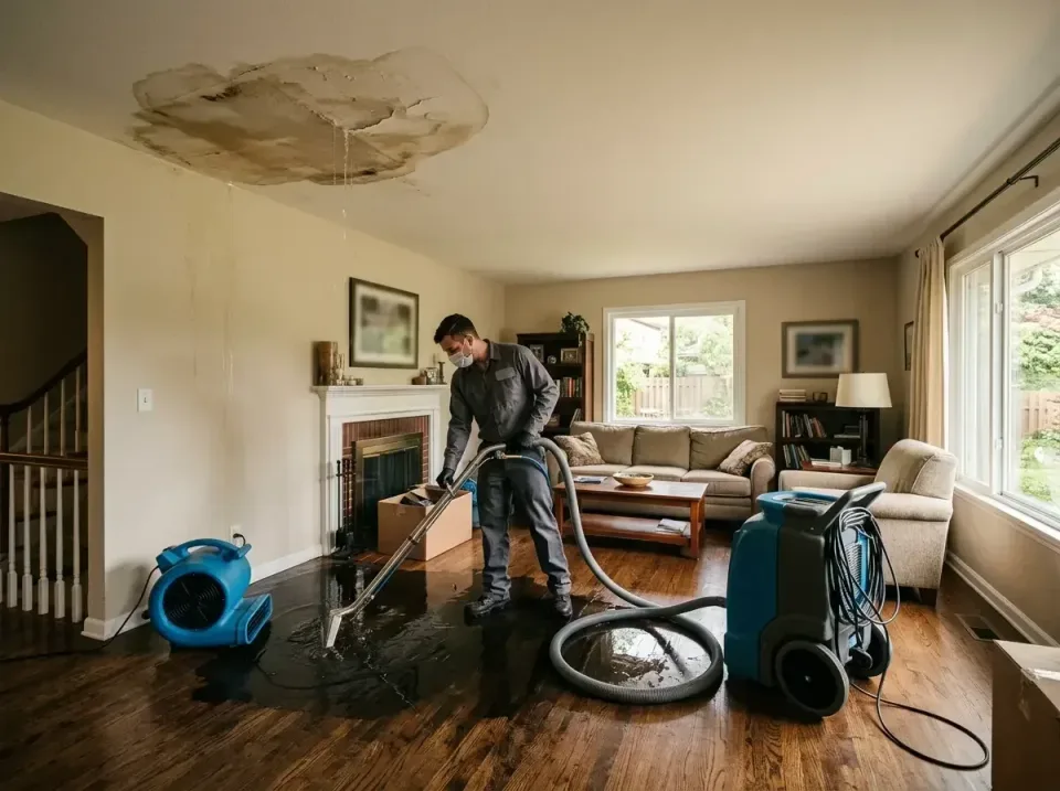 attic-pipe-burst-ceiling-drip-008 — frequently asked questions, Water Damage Restoration & Carpet Care in Cherry Valley, IL